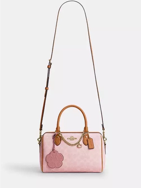 Rowan Satchel Bag In Signature Canvas With Charms - Picture 12 of 12